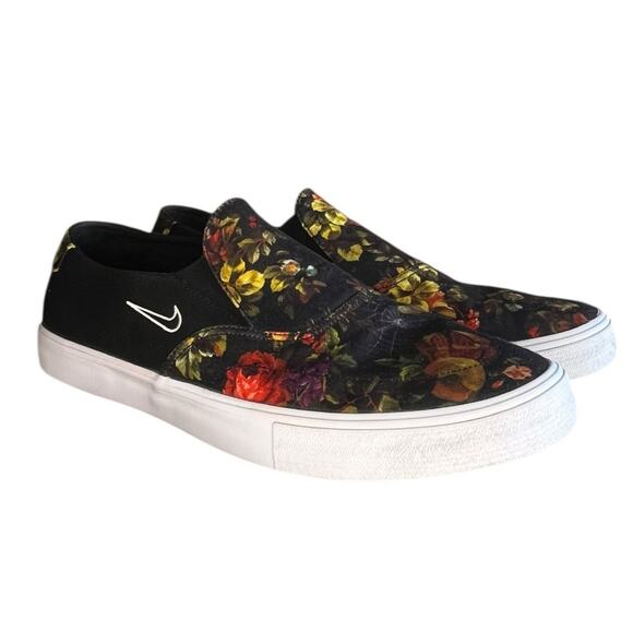 Mens Nike SB Portmore II Solarsoft AH3364-019 Canvas Skate Sneaker Size 13 Black - Picture 3 of 5
